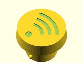 wifi botón partes 3d print model - Mito3D