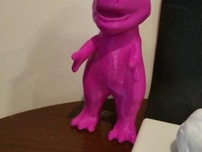 heykeltraşlık mor dinozor barney heykeller sanat hayranı heykel oyuncaklar 3d print model - Mito3D