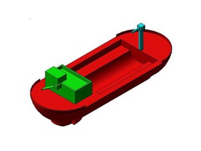 moneda de barco carga matemáticas art 3d print model - Mito3D