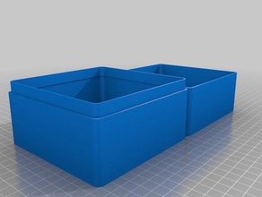 meu customized6x6x5 caixa recipientes personalizado 3d print model - Mito3D