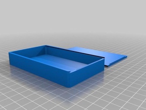 68mm x 114mm box sliding lid containers customized 3d print model - Mito3D