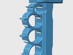 knuckle duster sword handle props 3d print model - Mito3D