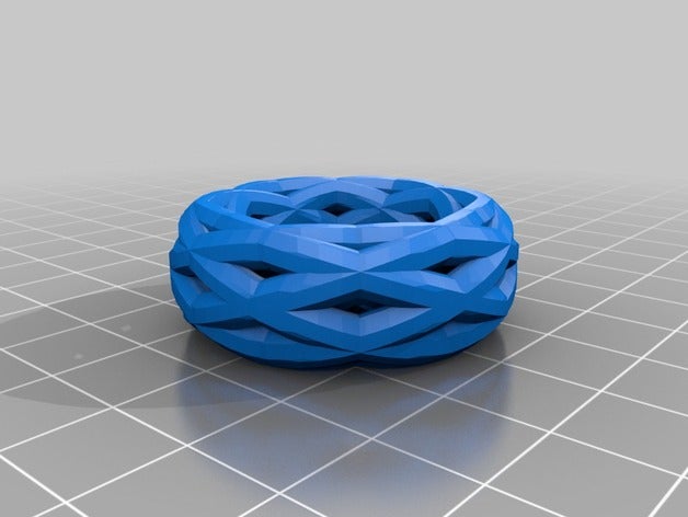 ma personnalisé anneau de bracelet la couronne chose v2 mode 3D print model - Mito3D