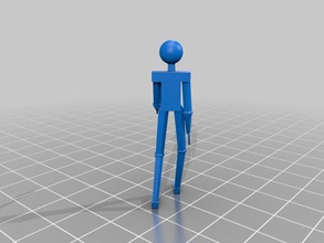 l'uomo agitando le mani sculture personalizzato 3d print model - Mito3D