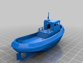 petit boat-o hobby boat 3d print model - Mito3D