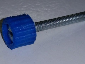 tensioner knob 3d printing extruder gregs wade mendel prusa reprap screw timing belt 3d print model - Mito3D