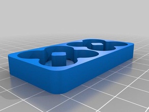 la bandeja de batería 8-aa organización personalizado 3d print model - Mito3D