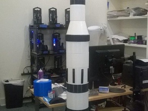 saturn v rocket 3d print model - Mito3D