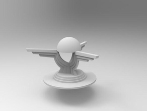 Fallschirm Kreisverkehr Gebäude & Strukturen doha Katar seetheworld 3d print model - Mito3D