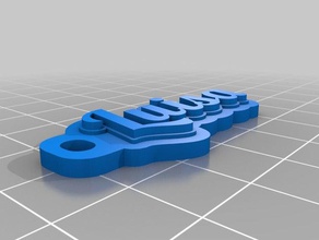 luísa chaveiro organização personalizado 3d print model - Mito3D
