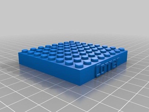 conner lego bloque de 8x8 juguetes construcción personalizado 3d print model - Mito3D