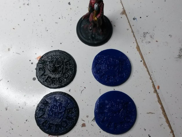 malifaux 30 mm neverborn scheme marker toy & game accessories miniatures wargame wargames tokens 3D print model - Mito3D