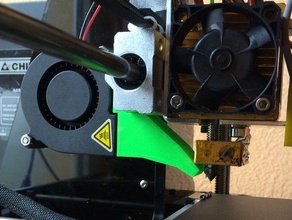 prusa i3 supporto del ventilatore fan ventola x il trasporto 3d print model - Mito3D