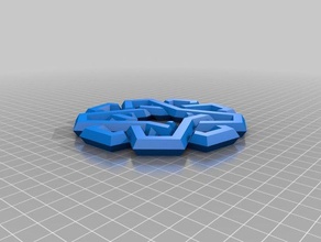 my interlocking puzzlerings puzzles customized 3d print model - Mito3D