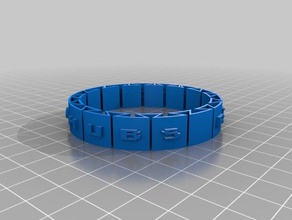 rikubot Armband 08 vollständigen text Armbänder kundengebundene 3d print model - Mito3D