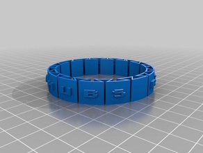 rikubot pulsera de 08 texto completo las pulseras personalizado 3d print model - Mito3D