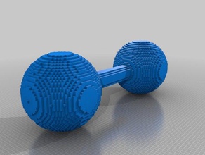 de peso voxel esfera, cilindro, cone 3d print model - Mito3D