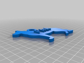 pembe Anahtarlık özelleştirilmiş 3d print model - Mito3D