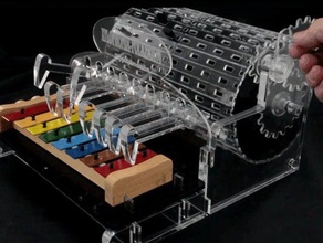 autoglockenspiel xylophone acrylique découpé au laser l'art des outils l'acrylique glockenspiel lasercut de la musique plexiglas 3d print model - Mito3D