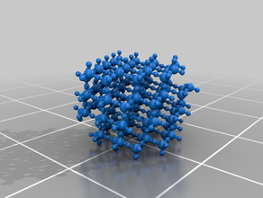 ice struttura di ingegneria ghiaccio molecola acqua 3d print model - Mito3D