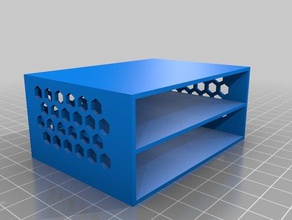 two drawer box containers customized 3d print model - Mito3D