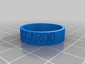 anillo-riccardo los anillos personalizado 3d print model - Mito3D