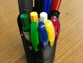 desk organizer kalemlik makas tutucu ofis masa işaretleri Organizatör kalem 3d print model - Mito3D