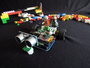 uno auto kit la robotica arduino bluetooth l'istruzione il giroscopio lego controllo remoto sensore 3d print model - Mito3D