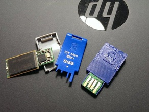 kingston dt mini slim 8gb usb de reemplazo caso equipo personalizador memoria 3d print model - Mito3D
