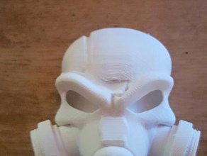 kafatası logo v2 3d baskı 2 gaz maske iki sürüm 3d print model - Mito3D
