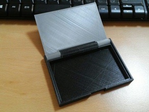 simple business card case office 3d print model - Mito3D