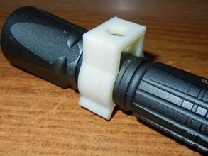 small led flashlight clip mount tool holders boxes 3watt 3d print model - Mito3D