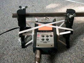 örümcek mount h4n alan kaydedici 15 mm rod sistemleri diğer 3d ses kamera mikrofon parametrik yararlı 3d print model - Mito3D