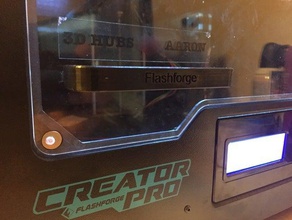 flashforge creator pro poignée L'imprimante 3d de pièces 3d print model - Mito3D