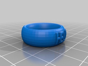 mon texte personnalisé ringbraceletcrown chose la mode 3d print model - Mito3D