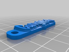 mi personalizados multilínea tag llavero organización personalizado 3d print model - Mito3D