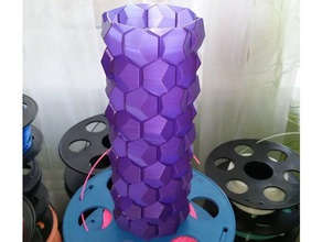 honeycomb vase parametric decor customizable customized customizer challenge hineyc honey vases 3d print model - Mito3D