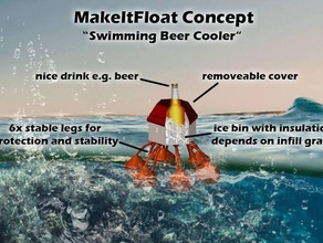makeitfloat concept vehicles beer holder engineering middle school pool science steam stem tvy 3d print model - Mito3D