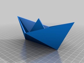 paper boat toy & game accessories makeitfloat origami 3d print model - Mito3D