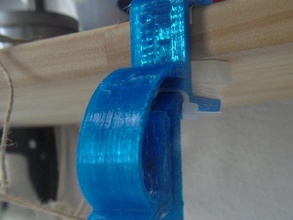 paper block clamp onto plank organization onplank parametric 3d print model - Mito3D
