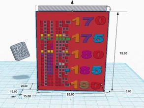 binary tower heat 3d printing bond calibration pla setup temperature test 3d print model - Mito3D