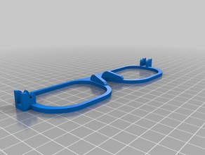 mi personalizados palabra gafas - blanco las personalizado 3d print model - Mito3D