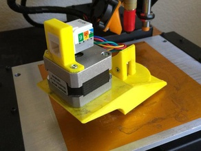 keystone stepper motor mount - rj11 ethernet parts drawbot polargraph rj46 robot telephone 3d print model - Mito3D