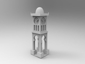 burj al saa buildings & structures 3d print model - Mito3D