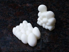 nesting eggs math art egg inflate nest teeth 3d print model - Mito3D