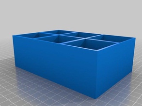 jumbo per cubetti di ghiaccio 3d la stampa i test vassoio 3d print model - Mito3D