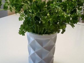 flower pot decor vase 3d print model - Mito3D