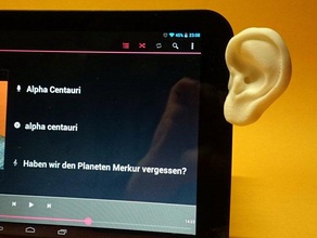 sound deverting human ear tablets tablet gadget speaker 3d print model - Mito3D