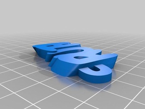 my customized iamburny's text - ruth organization 3d print model - Mito3D