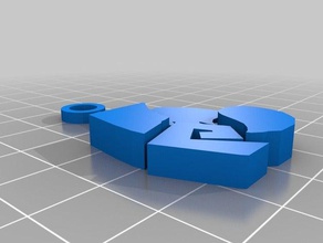 keychain ecolandia 3d printer accessories chain key oscar mannarella 3d print model - Mito3D